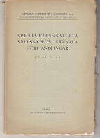 Spr&aring;kvetenskapliga s&auml;llskapets i Uppsala f&ouml;rhandlingar Jan. 1925 - Dec 1927