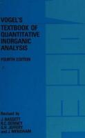 Vogel's textbook of quantitative inorganic analysis including elementary instrumental analysis