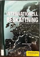 Internationell beskattning