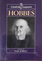 The Cambridge Companion to Hobbes