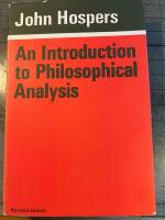 An Introduction to Philosophical Analysis