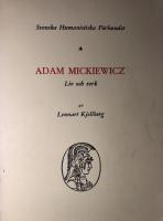 Adam Mickiewicz : liv och verk