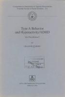 Type A behavior and hyperactivity/ADHD : are they related?