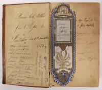 NYA TESTAMENTET OCH PSALTAREN. Stockholm, tryckt med st&aring;ende stilar p&aring; Brittiska och Utl&auml;ndska Bibel-S&auml;llskapets bekostnad hos Samuel Rumstedt, 1871. (Exemplaret kostar 1 R:dr Riksmynt i L&auml;derband)