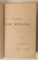 Samlade skrifter af Carl Michael Bellman utgifna af Joh. Gabr. Carl&eacute;n., I-IV + Musik till Carl Michael Bellmans samlade skrifter, efter den traditionella behandlingen arrangerad af J.A. Josephson (5 volymer)