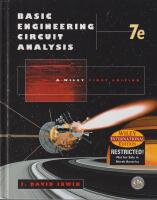 Basic Engineering Circuit Analysis WIE, 7th Edition
