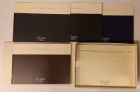 Glash&uuml;tte Original. Feiner deutscher Uhrenbau seit 1845. Box med sex kataloger: 1. Die 1845 Kollektion, 2. Die Sport Kollektion, 3. Die Manufaktur, 4. Die Senator Kollektion, 5. Der PanoRetroGraph - Eine Uhr, wie es Sie noch ni gab/ - a watch like none before, 6. Price List 1/2001