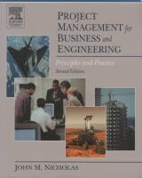 Project Management for Business and Engineering - Principles and Practice