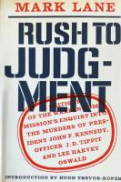 Rush to judgment