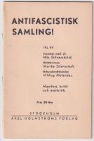 Antifascistisk samling! Manifest, kritik och motkritik.