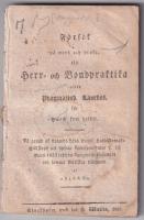 F&ouml;rs&ouml;k p&aring; vers och prosa, till herr- och bondpraktika eller pragmatisk l&auml;sebok f&ouml;r hwem som helst. P&aring; grund af Uplands l&auml;ns kongl. hush&aring;llnings-s&auml;llskaps t&auml;flings-uppgifter f&ouml;rfattadt och samma s&auml;llskap tillegnadt af a b c d & c:o