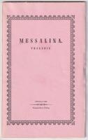 Messalina. Tragedie. Faksimiledition efter 1851 &aring;rs upplaga. Utgiven av Irma Borg. 