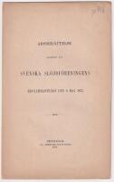 &Aring;rsber&auml;ttelse afgifven vid Svenska sl&ouml;jdf&ouml;reningens &aring;rs-sammantr&auml;de den 8 maj 1872.