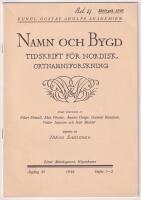 Ortsnamn p&aring; -inge. S&auml;rtryck ur Namn och bygd 1946, h&auml;fte 1-2.
