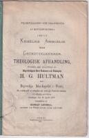 Framst&auml;llning och granskning af hufvudpunkterna i den s.k. Kirkelige Anskuelse eller Grundtvigianismen. Theologisk afhandling.