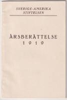 &Aring;rsber&auml;ttelse 1919.