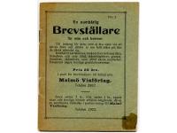 En oumb&auml;rlig brevst&auml;llare f&ouml;r m&auml;n och kvinnor. Till ledning f&ouml;r dem, som ej &auml;ro vana vid att skriva brev och d&auml;rf&ouml;r ej &auml;ro fullt s&auml;kra p&aring;, hur de skola uttrycka sig. Inneh&aring;ller k&auml;rleksbrev, avskedsbrev och svar d&auml;r&aring;, sk&auml;mtfriarebrev, gratulationsbrev, sk&auml;mtbrev, som alltid v&auml;cka munterhet. Dessutom n&aring;gra trevliga gratulationsversar.