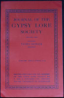 Journal of the Gypsy Lore Society (founded 1888). Third series. Volume XXXVI parts 3-4.