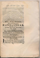 Ber&auml;ttelse om de afv&auml;gningar, som blifvit gjorde &ouml;fver vattendragen emellan Svart-&auml;lfven och M&auml;laren; Svart-&auml;lfven, Hj&auml;lmaren, Skagern och Vennern, samt emellan Vennern, Vettern och &Ouml;stersj&ouml;n, i afsigt at utr&ouml;na, huru vida de kunna g&ouml;ras segelbara (i Vetenskaps-academiens handlingar oktober-december 1755).