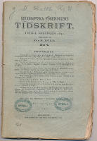 Har Sverige haft en finsk urbefolkning? (i Geografiska föreningens tidskrift n:o 4 1891).