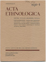 Die Kosa, eine nordiche Festschale. S&auml;rtryck ur Acta ethnologica 1936:1.