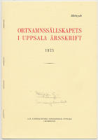 Sanningslandet. S&auml;rtryck ur Ortnamnss&auml;llskapets i Uppsala &aring;rsskrift 1975.