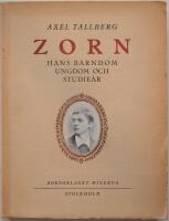 Zorn Hans barndom ungdom och studie&aring;r