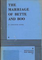 The Marriage of Bette and Boo