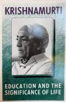 Education and the significance of life