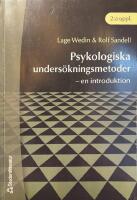 Psykologiska unders&ouml;kningsmetoder - - en introduktion