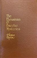 Eleusinian and Bacchic Mysteries: A Dissertation
