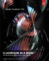 Adobe Audition CS6 Classroom in a Book