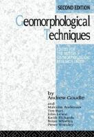 Geomorphological Techniques