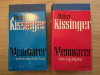 Henry Kissinger Memoarer - Volym 1 & 2 De f&ouml;rsta &aring;ren i Vita huset samt Fr&aring;n krig till fred