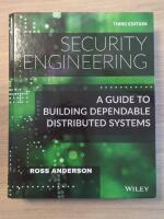 Security engineering - a guide to building dependable distributed systems