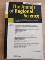 The Annals of Regional Science