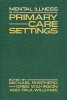 Mental Illness in Primary Care Settings