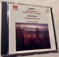 Grieg, String Quartets G Minor Op 27 / F Major / Johansen, String Quartet Op 36