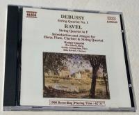 Debussy, String Quartet No 1, Ravel, String Quartet in F, Introduction and Allegro for Harp, Flute, Clarinet & String Quartet