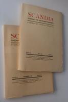 SCANDIA Tidskrift f&ouml;r historisk forskning Band X:1 och X:2, &Aring;rg&aring;ng 1937