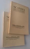 SCANDIA Tidskrift f&ouml;r historisk forskning Band XIX:1 och XIX:2, &Aring;rg&aring;ng 1948-1949