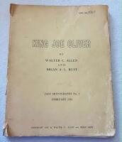KING JOE OLIVER Jazz Monographs No 1