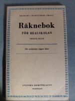R&auml;knebok f&ouml;r Realskolan tredje delen
