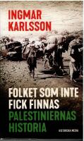 Folket som inte fick finnas : palestiniernas historia