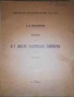 Index to N.P. Angelin's Pal&aelig;ontologia Scandinavica.