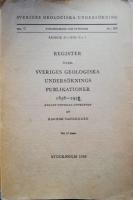 Register &ouml;ver Sveriges geologiska unders&ouml;knings publikationer 1858-1958 / enligt uppdrag uppr&auml;ttat