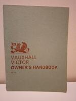 Vauxhall Victor Owners handbook operation and maintenance instructions