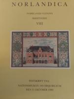 Norlandica. Norrlands Nations skriftserie VIII. Festskrift till nationshusets 100-&aring;rsjubileum den 11 oktober 1989