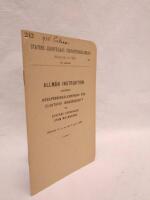 Allm&auml;n instruktion ang&aring;ende h&ouml;gsp&auml;nningsledningar f&ouml;r elektrisk j&auml;rnv&auml;gsdrift vid Statens J&auml;rnv&auml;gar utom malmbanan. G&auml;llande fr o m den 1 april 1932. Statens J&auml;rnv&auml;gars f&ouml;rfattningssamling. S&auml;rtryck nr 242