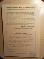 Orden brukar komma n&auml;r man sjunger [Musiktryck] : musikaktiviteter